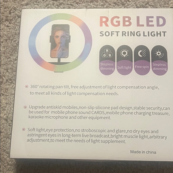 RGB LED Soft Ring Light - Picture 2 of 2